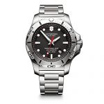 Victorinox Swiss Army Men's I.N.O.X. Swiss-Quartz Watch with Stainless-Steel Strap, Silver, 22 (Model: 241781)