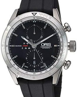 Oris Men's 674 7661 41 74 MB 67476614174MB Black Dial Stainless steel Automatic Movement 44mm