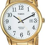 Timex Men's TW2R23600 Easy Reader Gold-Tone/White Stainless Steel Bracelet Watch