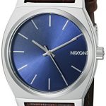 NIXON Time Teller A051 - Brown Gator - 106M Water Resistant Men's Analog Fashion Watch (37mm Watch Face, 19.5mm-18mm Stainless Steel Band)