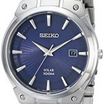 Seiko Men's SNE323 Dress Solar Analog Display Japanese Quartz Silver Watch