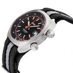 Oris Chronoris Black Dial Canvas Strap Men's Watch
