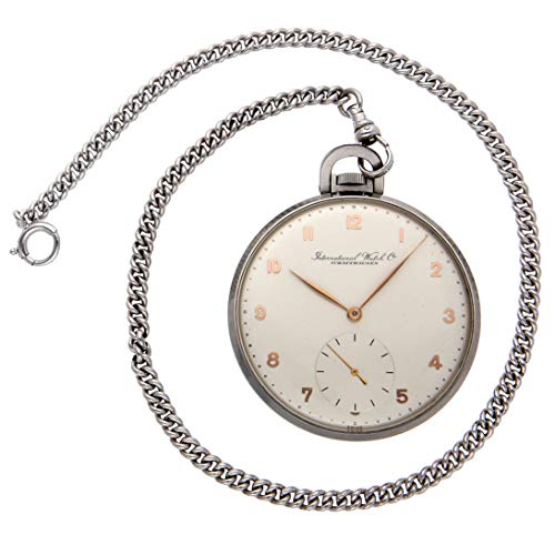 IWC Pocket Watch Mechanical (Hand-Winding) Silver Dial Mens Watch Vintage (Certified Pre-Owned)