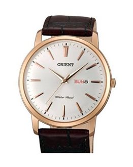 Orient Capital Quartz Rose Goldtone Dress Watch with Day and Date UG1R005W