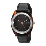 Nixon Unisex Time Teller Acetate Tortoise/Silver/Black One Size