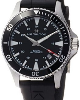 Hamilton H82335331 Khaki Navy Scuba Auto Men's Watch Black Strap