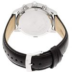 Seiko Men's SNDC33 Classic Black Leather Black Chronograph Dial Watch