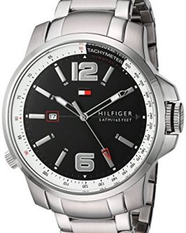 Tommy Hilfiger Men's 1791222 Cool Sport Analog Display Japanese Quartz Silver Watch