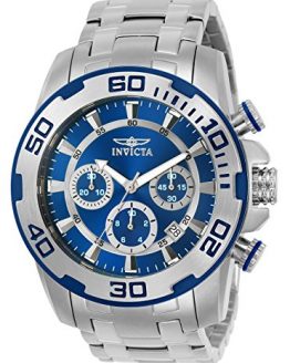 Invicta Men's Pro Diver Quartz Watch with Stainless-Steel Strap, Silver, 26 (Model: 22319)