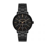 Michael Kors Men's Blake Quartz Watch with Stainless Steel Strap, Black, 20 (Model: MK8703)