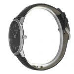 Hugo Boss Men's Essential 40mm Black Leather Band Steel Case Quartz Analog Watch