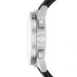 Michael Kors Men's Grayson Stainless Steel Analog-Quartz Watch with Silicone Strap, Black
