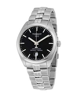 Tissot PR 100 COSC Black Dial Stainless Steel Mens Watch T1014511105100