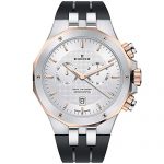 Edox Men's Delfin Stainless Steel Quartz Watch with Rubber Strap, Black, 24 (Model: 10110 357RCA AIR)