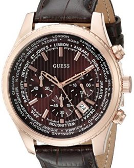 GUESS Men's U0500G3 Luscious Brown Chronograph Watch with Date Function