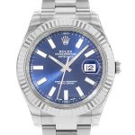 NEW Rolex Datejust II Stainless Steel and 18K White Gold Blue Dial Mens watch BLIO by Rolex