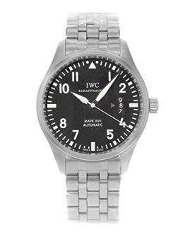 IWC Men's Swiss Automatic Watch with Stainless Steel Strap, Black (Model: IW326504)