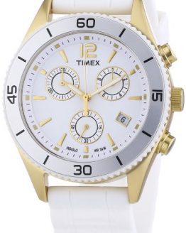 Timex Originals Women's Quartz Watch with White Dial Chronograph Display