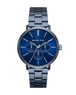 Michael Kors Men's Blake Quartz Watch with Stainless Steel Strap, Blue, 20 (Model: MK8704)