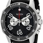 Nixon Men's A940000-00 Ranger Chrono Leather Analog Display Quartz Black Watch