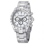 Stuhrling Original Men's 564.01 Concorso Raceway Swiss Quartz Tachymeter Day and Date Stainless Steel Bracelet Watch