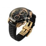 MONTBLANC Fantastic 18K Gold DLC TIMEWALKER Chronograph Watch 117051 Leather