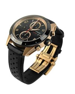 MONTBLANC Fantastic 18K Gold DLC TIMEWALKER Chronograph Watch 117051 Leather