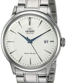 "Orient Men's " Bambino Version 5" Japanese Automatic / Hand-Winding Stainless Steel Bracelet Dial Color: White Model #: RA-AC0005S10A"