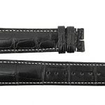 Sport Black 100% Alligator Strap Band 100/70/19 mm 9452#11 for Montblanc