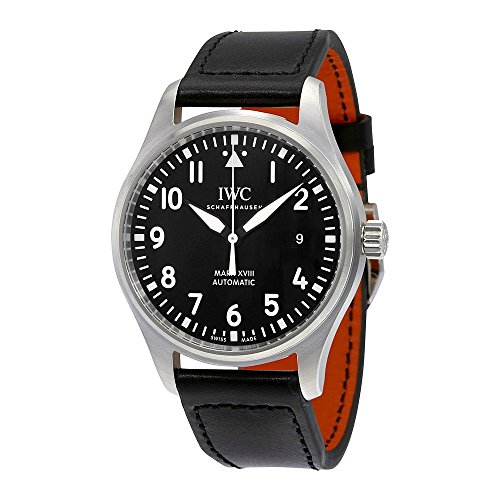 IWC Men's Quartz Watch with Stainless Steel Strap, Black (Model: IW327001)