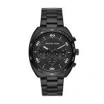 Michael Kors Men's Dane Quartz Stainless-Steel Strap, Black, 22 Casual Watch (Model: MK8615)