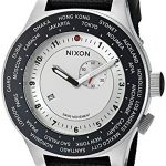 Nixon Men's 'Passport' Swiss Quartz Stainless Steel and Nylon Watch, Color:Blue (Model: A3211433)