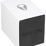 Nixon Men's Sentry Chrono Leather Stainless Steel Japanese-Quartz Watch with Calfskin Strap, Grey