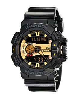Casio G-Shock Men's GBA400 G'Mix Rotary Switch BLE Watch, Black/Gold, One Size