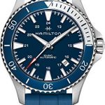 Hamilton H82345341 Khaki Navy Scuba Auto Men's Watch Blue Rubber Band