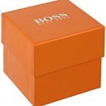 HUGO BOSS Men's Bilbao Stainless Steel Quartz Watch with Leather Strap, Black