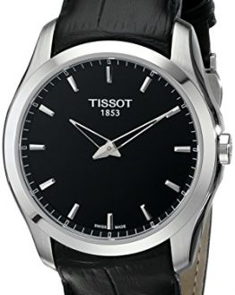 Tissot Men's Couturier Analog Display Swiss Quartz Black Watch