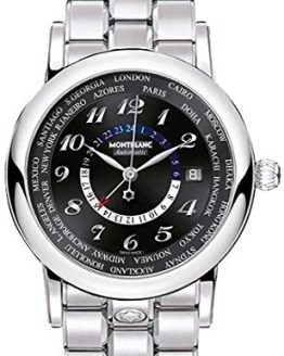 Montblanc Star World Time GMT Black Dial Mens Watch 109285