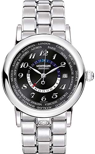Montblanc Star World Time GMT Black Dial Mens Watch 109285