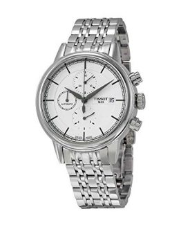 Tissot Carson Silver Dial Stainless Steel Chronograph Men's