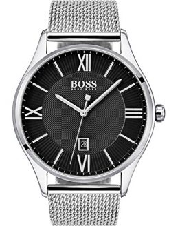 Hugo Boss 1513601 Men's Governor Black Dial Mesh Bracelet Watch