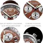 Stuhrling Original Men's Monaco Analog Japanese Quartz Brown