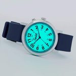 Speidel Scrub Glow Watch for Medical Professionals with Scrub Matching Navy Blue Silicone Band