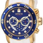 Invicta Men's Pro Diver Quartz Watch with Stainless-Steel Strap, Gold, 26 (Model: 20288)