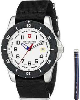 Victorinox Men's 241676.1 Analog Display Swiss Quartz Black Watch