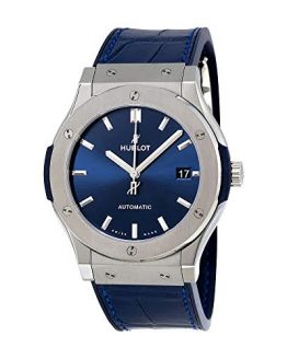 Hublot Classic Fusion Blue Sunray Dial Titanium Automatic Mens Watch 511.NX.7170.LR