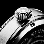 STUHRLING Original Mens Watch. Analog Quartz Military Wrist Watch. Genuine Calfskin Leather Strap