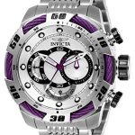 Invicta Men's Speedway Quartz Watch with Stainless Steel Strap, Silver, 24 (Model: 27060)