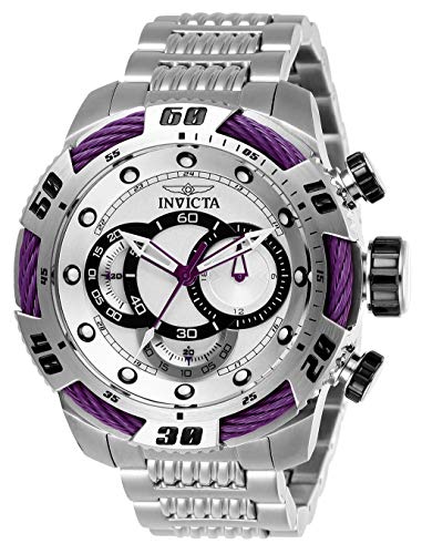 Invicta Men's Speedway Quartz Watch with Stainless Steel Strap, Silver, 24 (Model: 27060)