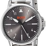 BOSS Orange Men's Chicago Quartz Watch with Stainless-Steel Strap, Silver, 18 (Model: 1550064)